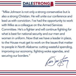 Strong Supports Mike Johnson